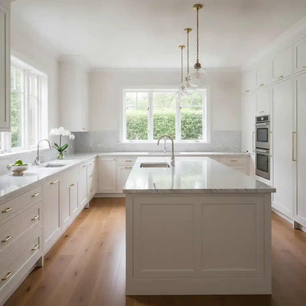 Gleaming luxury kitchen after a deep clean